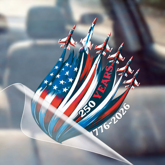 250 Years of America - Military Jets and American Flag Decal