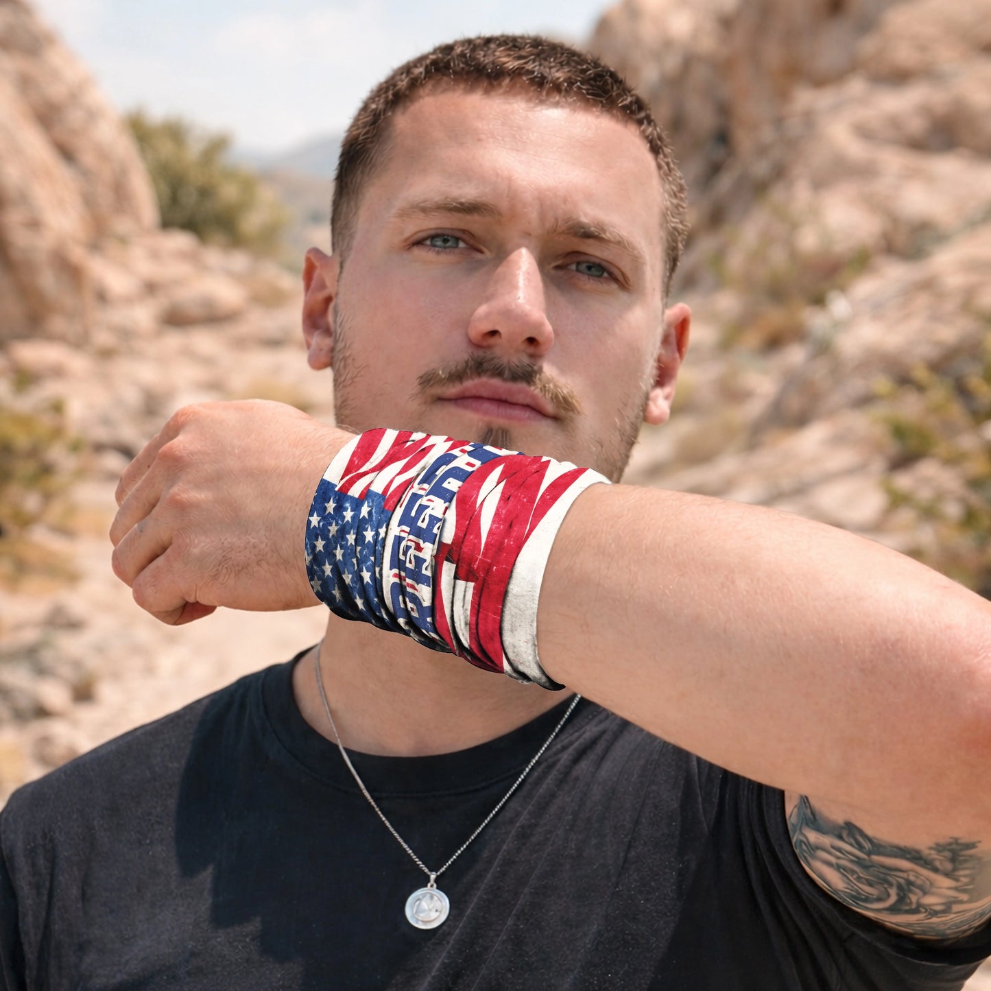 Freedom Flag Bandana Mask
