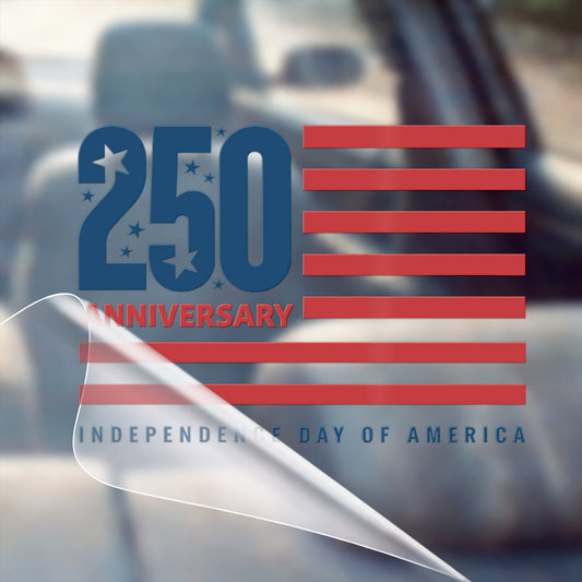 250th Anniversary of America - Independence Day Flag Design Decal
