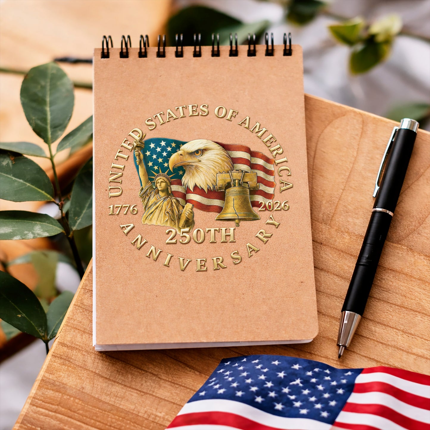 Vintage Eagle Crest United States 250th Anniversary Decal
