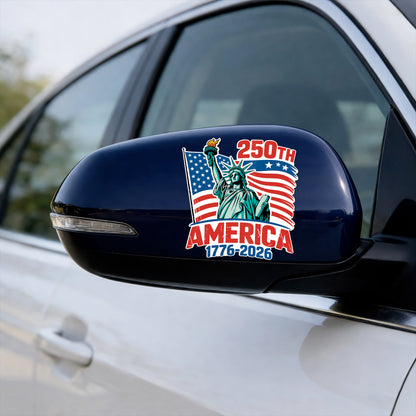 250th Anniversary of America - Statue of Liberty with Flag Decal