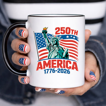 250th Anniversary of America - Statue of Liberty with Flag Decal