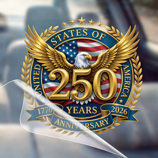 States of America Gold Eagle 250 Years Decal