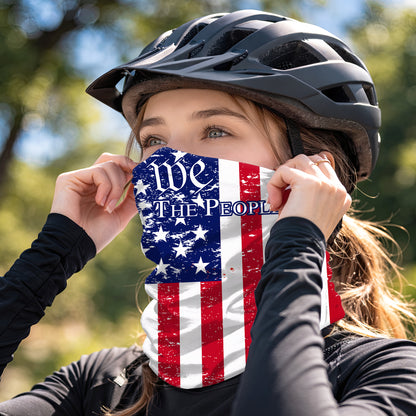 We The People American Flag Bandana Mask
