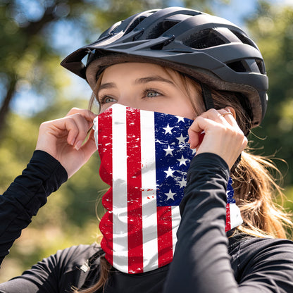 Distressed USA Flag Bandana Mask