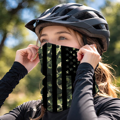 Camo Black Flag Bandana Mask