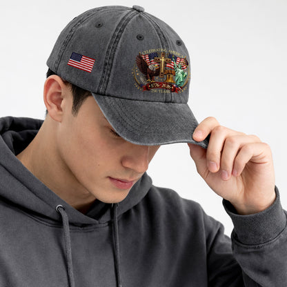 Faith Freedom America 250 Baseball Cap - 250th Anniversary Patriotic USA Hat 1776-2026 Gift