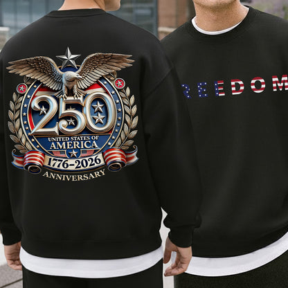 Freedom Patriotic – American 250th Anniversary 1776–2026 – Unisex T-Shirt / Comfort Colors Shirt / V-Neck / Hoodie / Sweatshirt