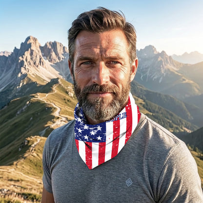 We The People American Flag Bandana Mask