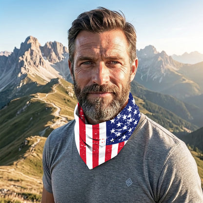Distressed USA Flag Bandana Mask