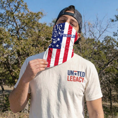 We The People American Flag Bandana Mask