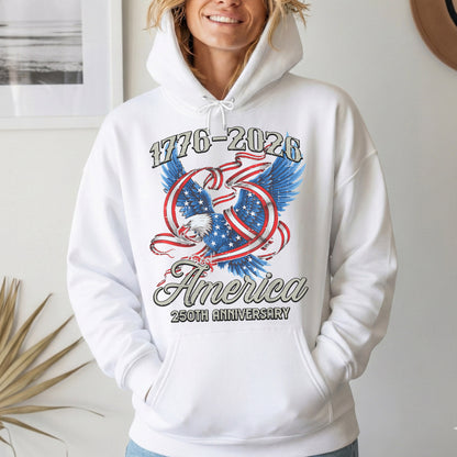 America 250th Anniversary Eagle – America 250th Anniversary – Unisex Tshirt Gildan / Tshirt Comfort / V-neck/ Hoodie / Sweatshirt