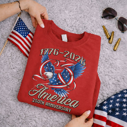 America 250th Anniversary Eagle – America 250th Anniversary – Unisex Tshirt Gildan / Tshirt Comfort / V-neck/ Hoodie / Sweatshirt