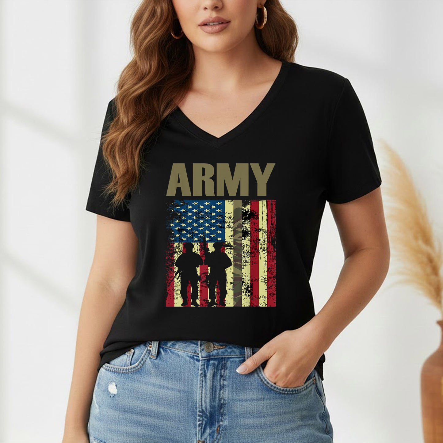 US Army Soldier Silhouette – Veteran Legacy – Unisex Tshirt Gildan / Tshirt Comfort / V-neck/ Hoodie / Sweatshirt