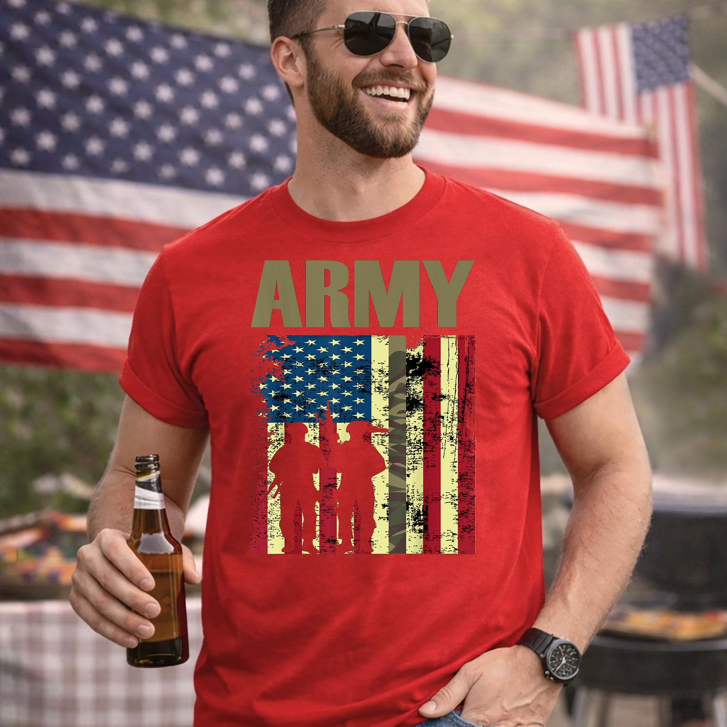 US Army Soldier Silhouette – Veteran Legacy – Unisex Tshirt Gildan / Tshirt Comfort / V-neck/ Hoodie / Sweatshirt