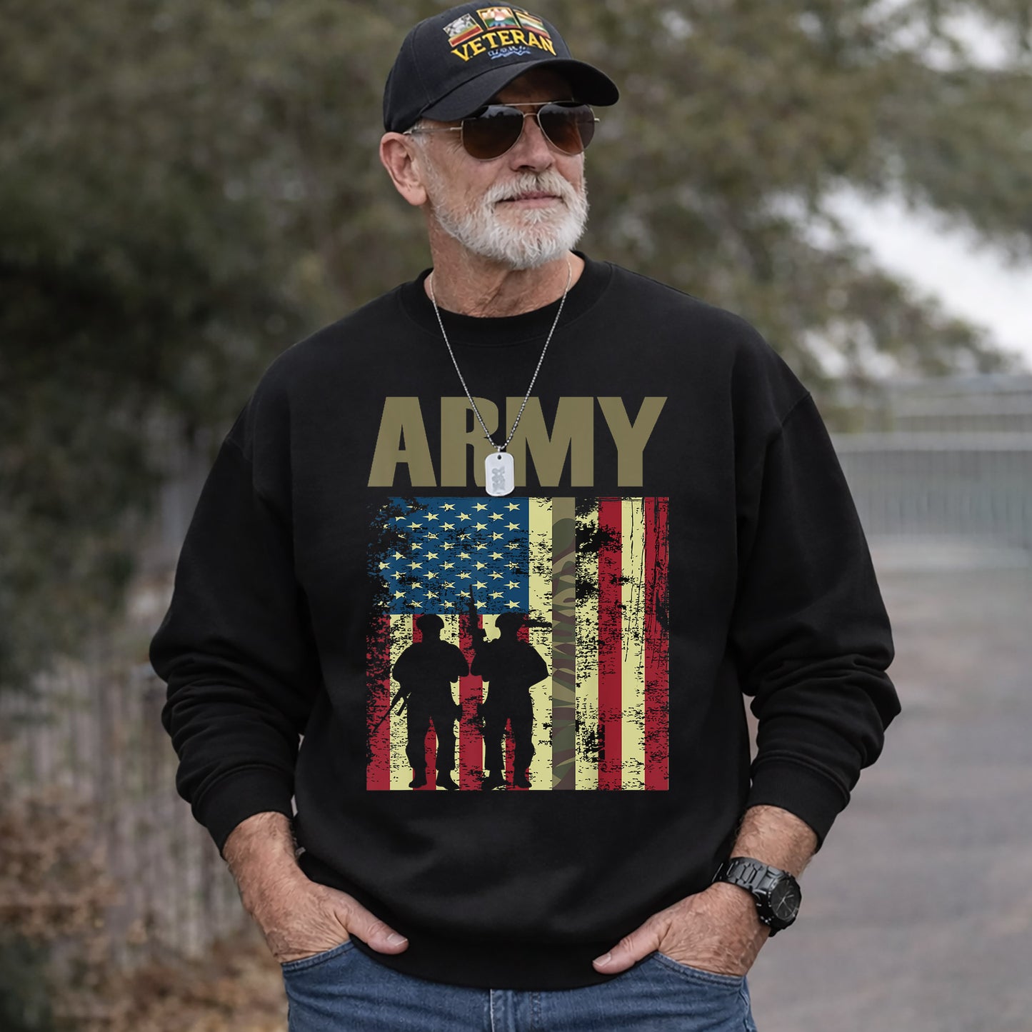 US Army Soldier Silhouette – Veteran Legacy – Unisex Tshirt Gildan / Tshirt Comfort / V-neck/ Hoodie / Sweatshirt