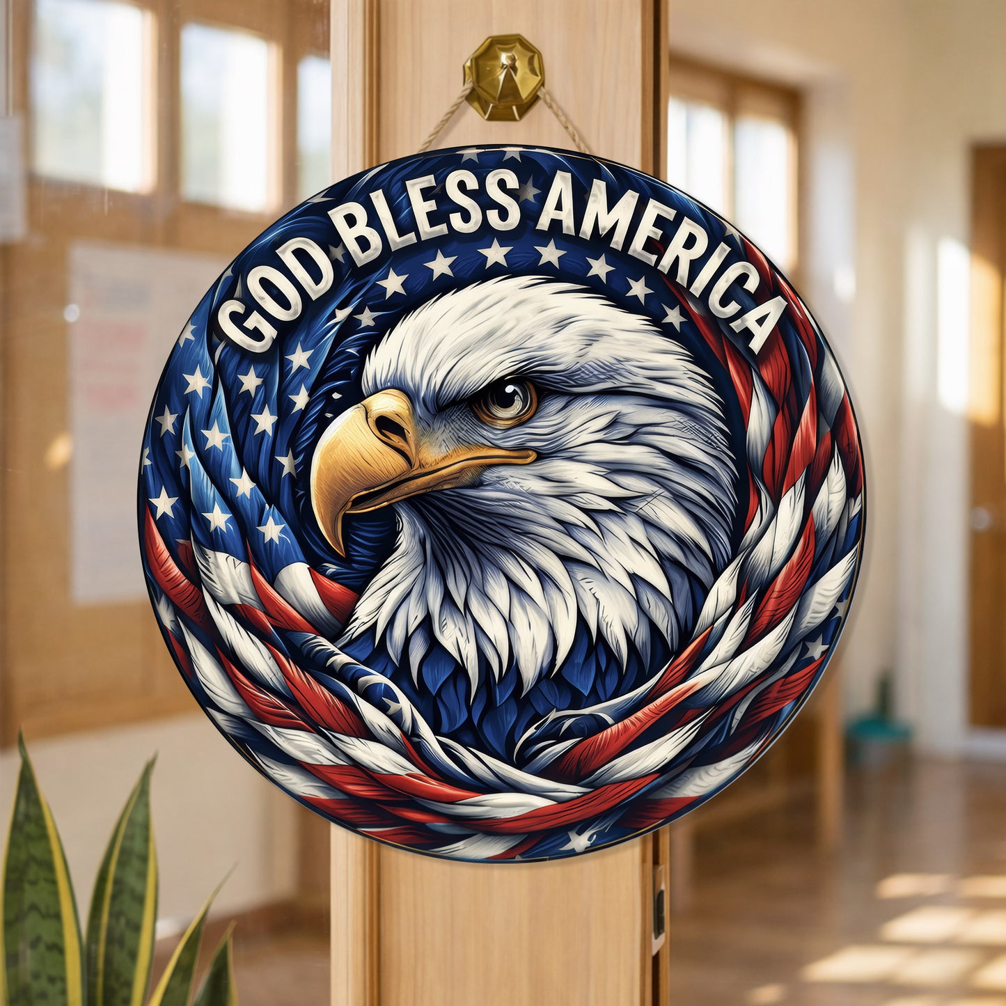 Personalized 250 Years of Freedom Eagle Wall Hanging - Perfect for Gifts & Celebrations