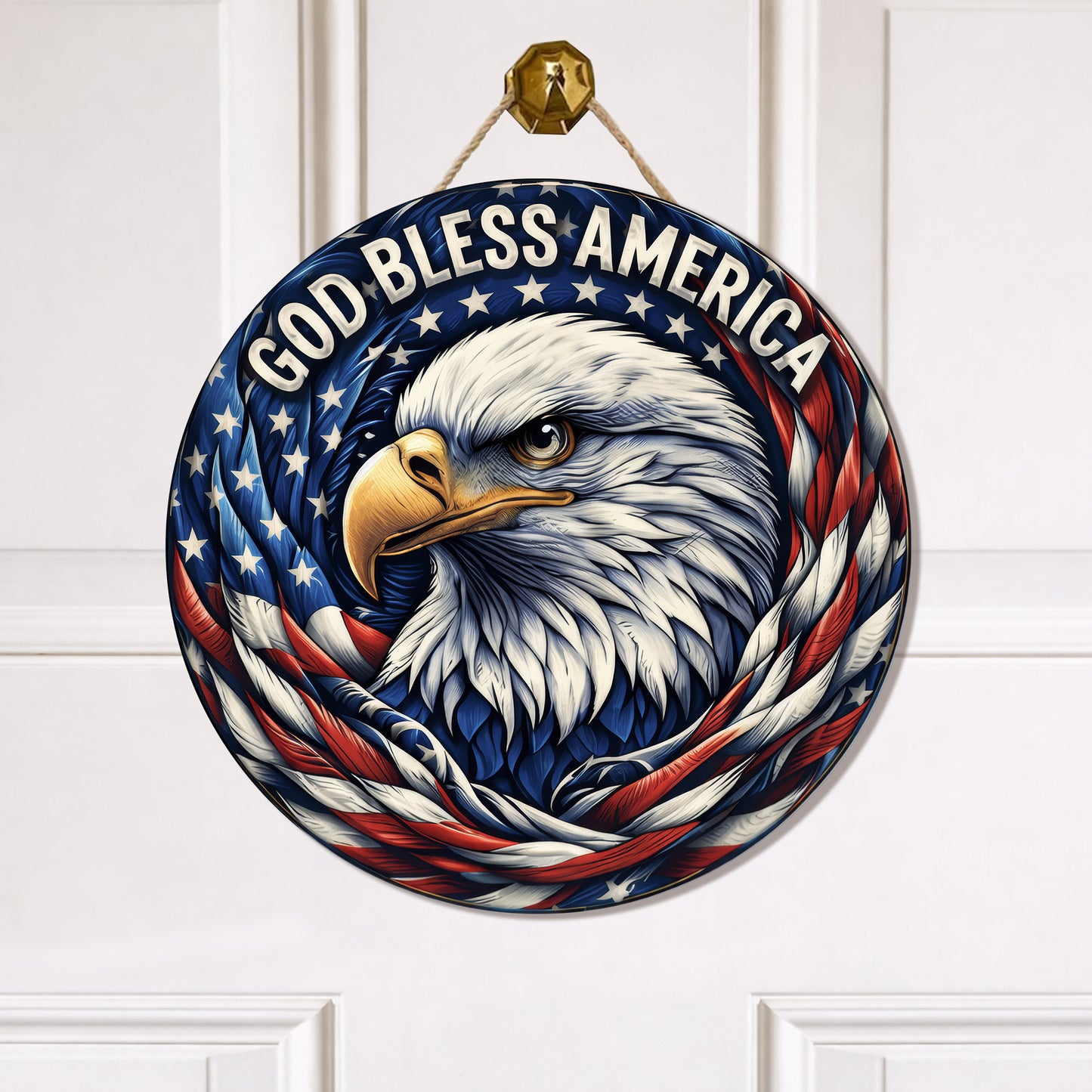Personalized 250 Years of Freedom Eagle Wall Hanging - Perfect for Gifts & Celebrations