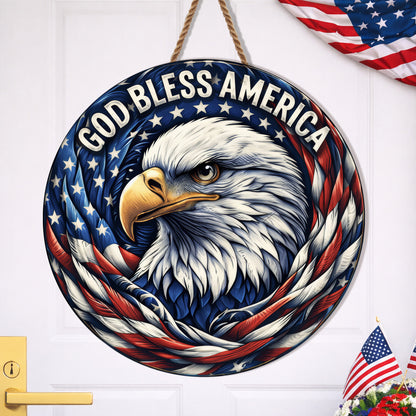 Personalized 250 Years of Freedom Eagle Wall Hanging - Perfect for Gifts & Celebrations