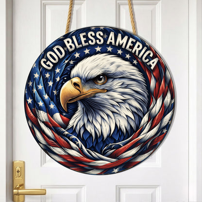 Personalized 250 Years of Freedom Eagle Wall Hanging - Perfect for Gifts & Celebrations