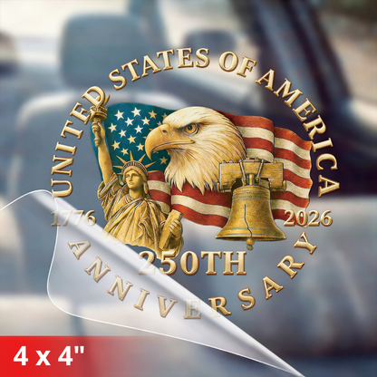 Vintage Eagle Crest United States 250th Anniversary Decal