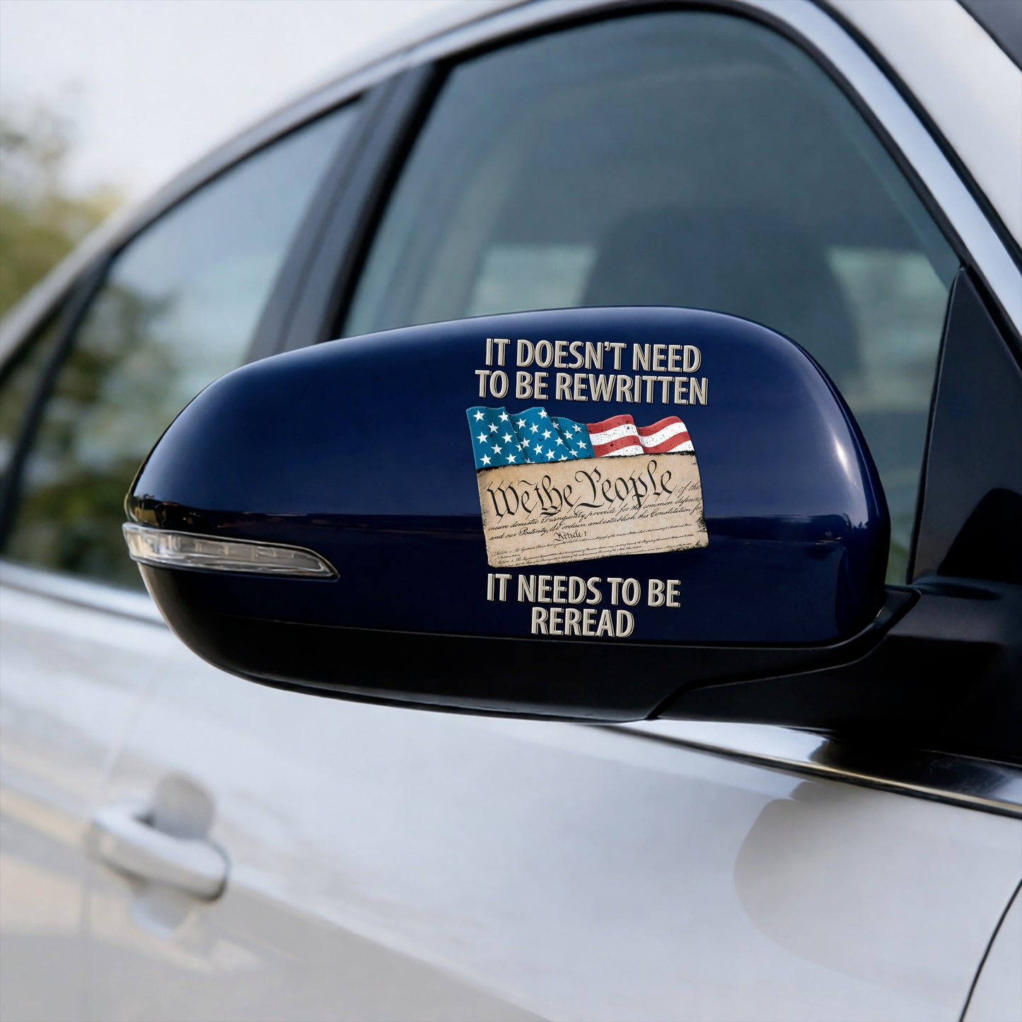 [NEW] Waterproof We The People Constitution Quote Decal – American Patriotic Design