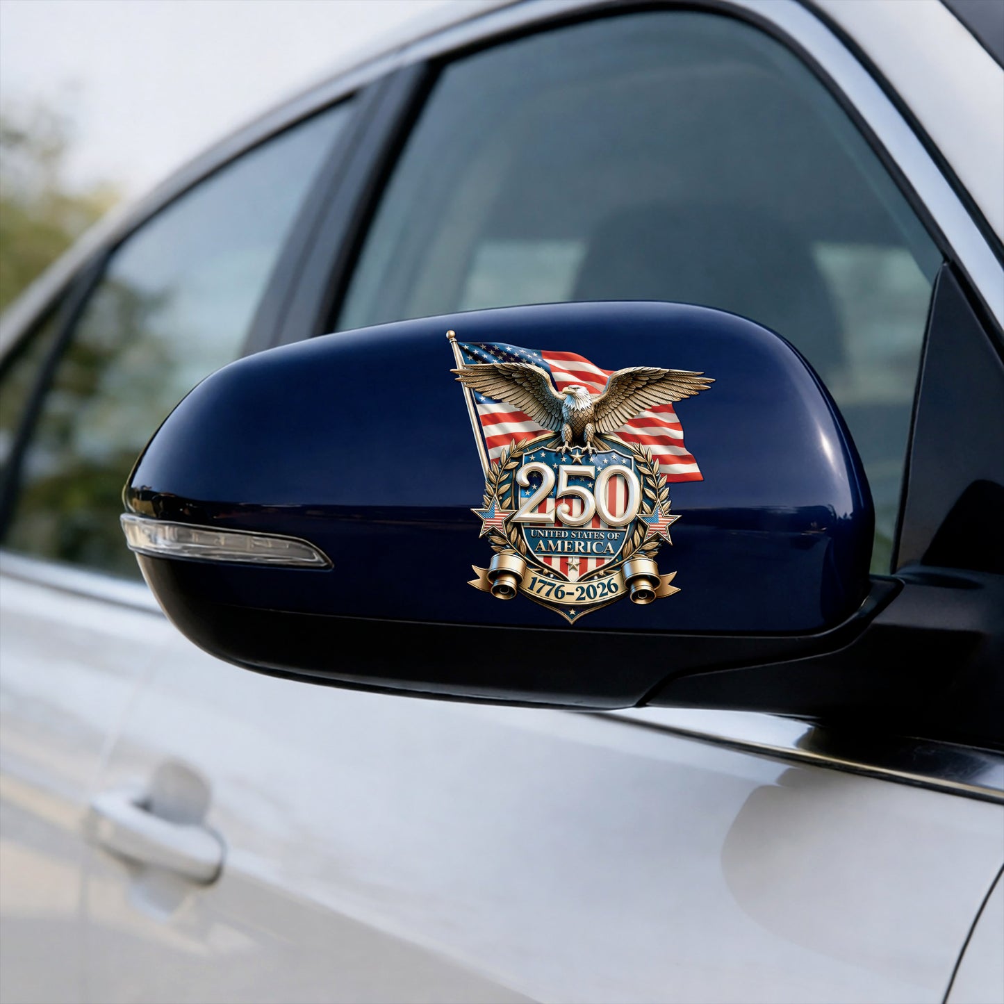 USA 250th Anniversary Eagle and Flag Decal for Car, Truck, Laptop & More