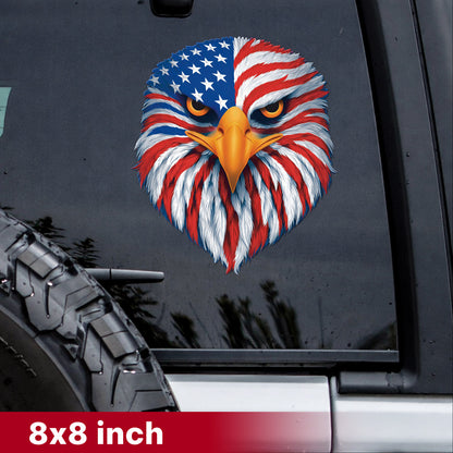 American Eagle Pride – Patriotic Flag Decal