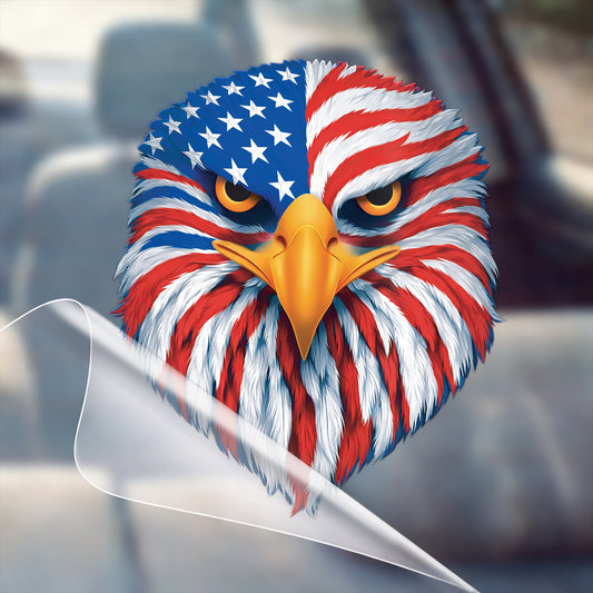 American Eagle Pride – Patriotic Flag Decal