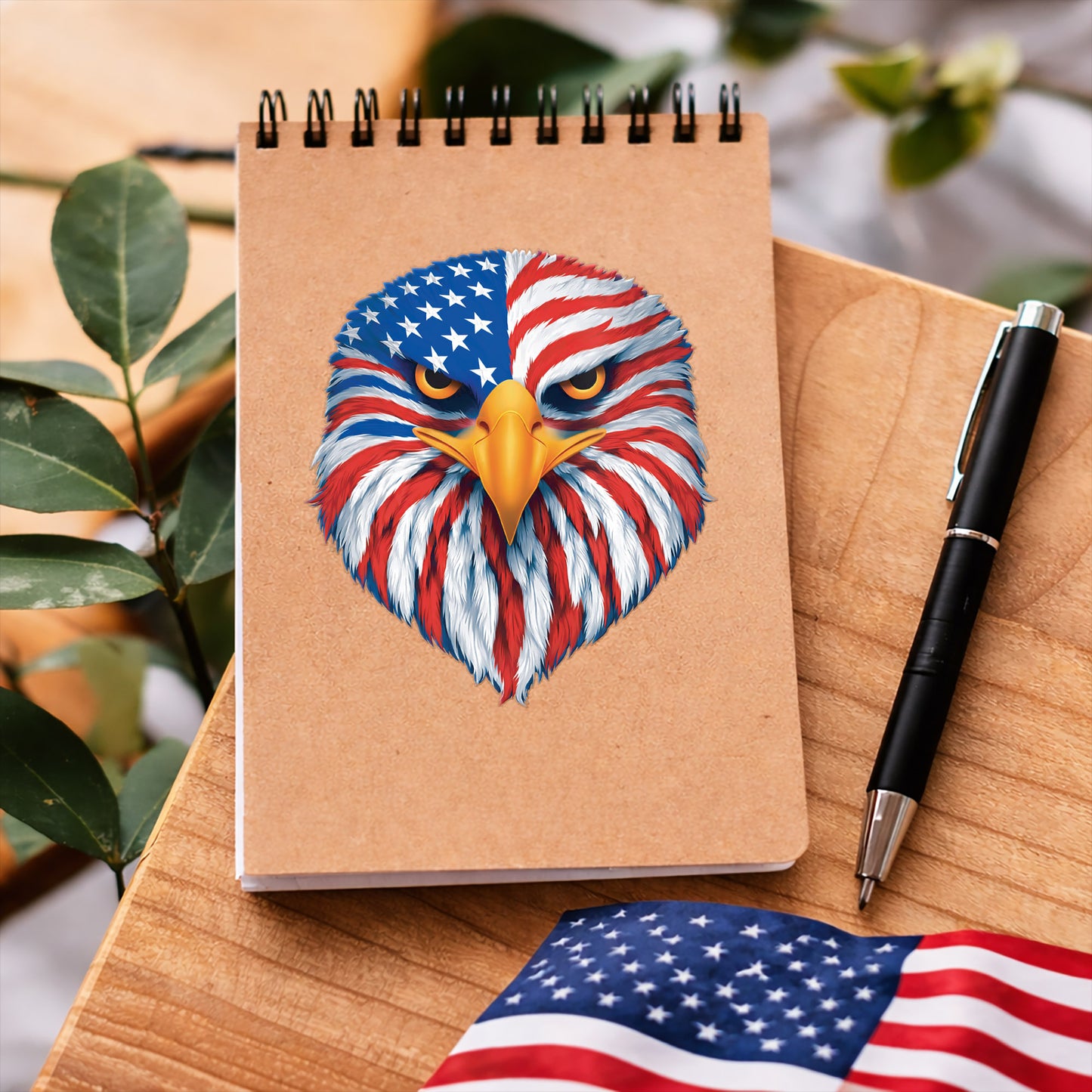 American Eagle Pride – Patriotic Flag Decal