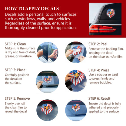 American Eagle Pride – Patriotic Flag Decal