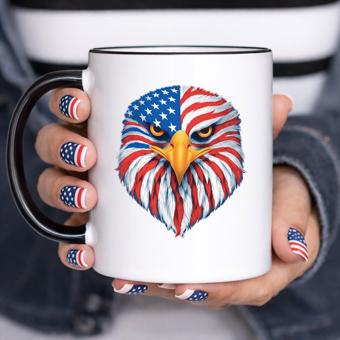 American Eagle Pride – Patriotic Flag Decal