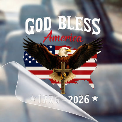 🔥 LIMITED TIME OFFER – America 250th Anniversary Patriotic UV DTF 3D Car Decal (1776–2026)