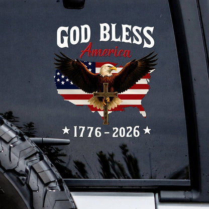 🔥 LIMITED TIME OFFER – America 250th Anniversary Patriotic UV DTF 3D Car Decal (1776–2026)