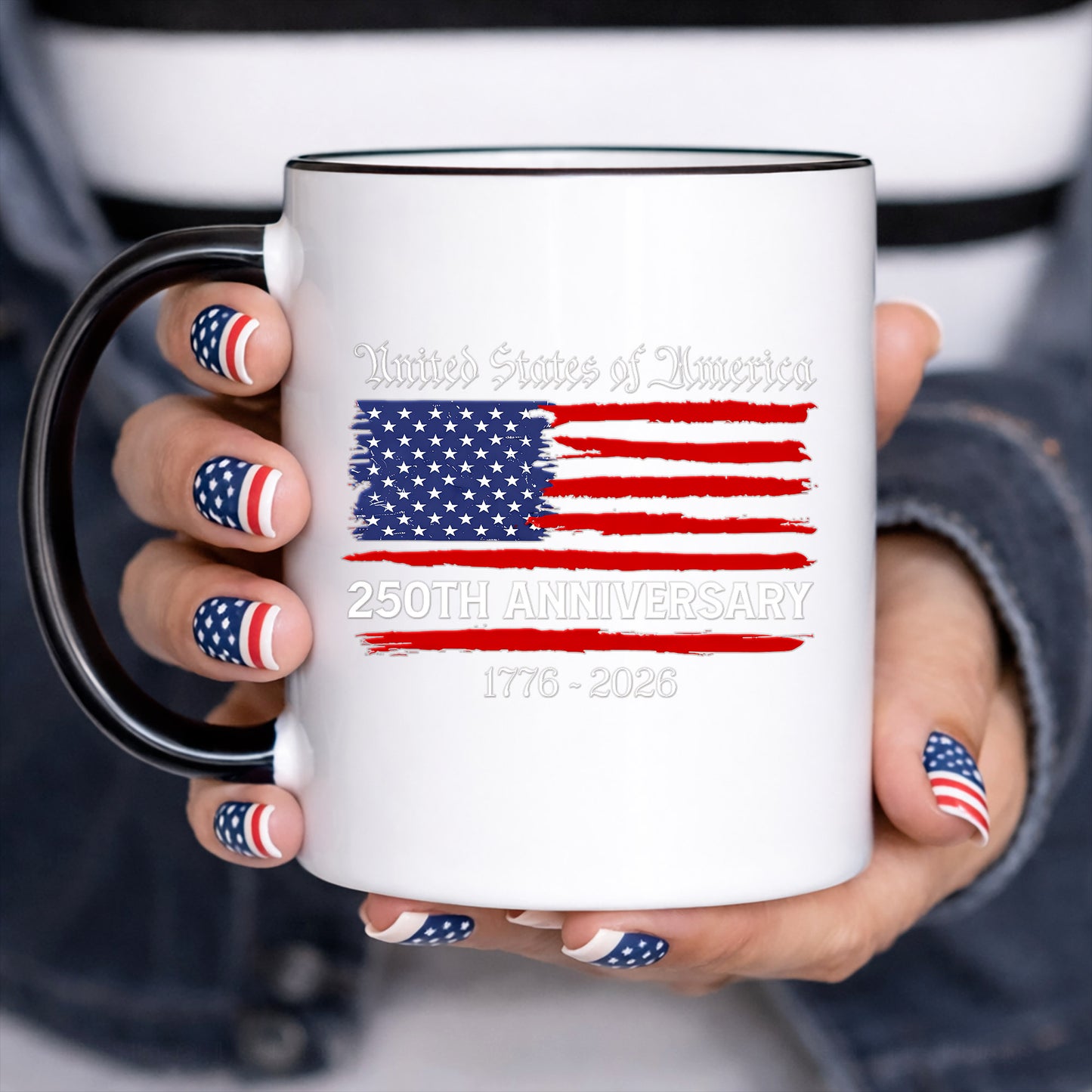 United States 250th Anniversary - Patriotic Flag Decal