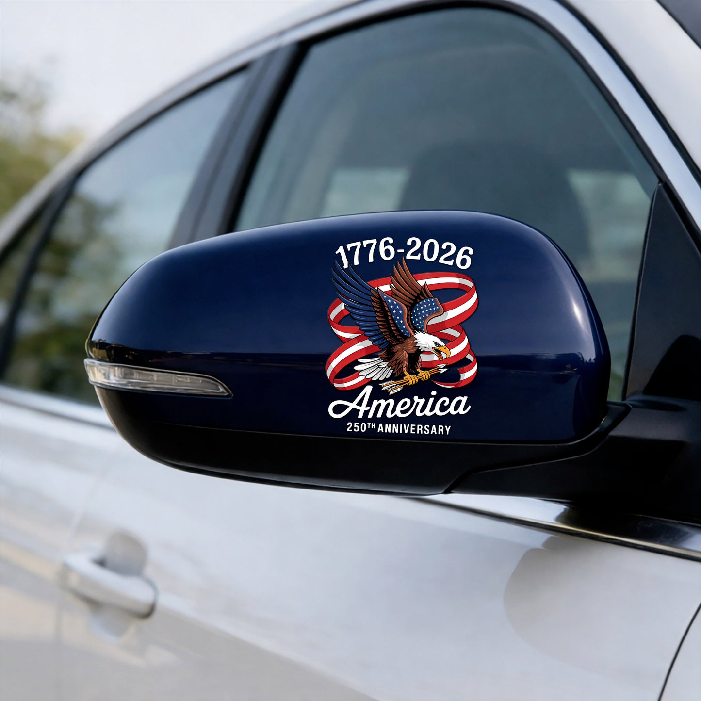 America Eagle Ribbon 1776–2026 Patriotic Decal