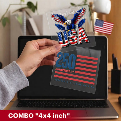 Faith, Family, and Freedom USA Eagle Decal for Car, Truck, Bottle, Laptop & More
