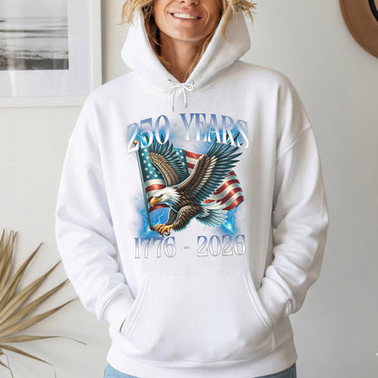 America 250th Anniversary Eagle Flag – America 250th Anniversary – Unisex Tshirt Gildan / Tshirt Comfort / V-neck/ Hoodie / Sweatshirt