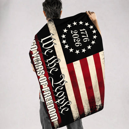 Vintage Black USA 250, We The People (1776–2026)- House Flag/Garden Flag