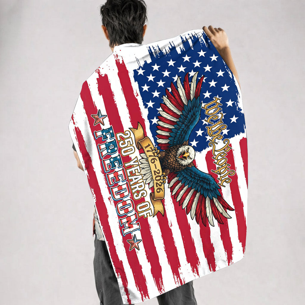 We The People 250 Years of Freedom 1776–2026 Patriotic Eagle - House Flag/Garden Flag