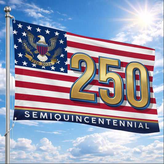 250 Semiquincentennial Stars & Stripes (1776–2026)- House Flag/Garden Flag