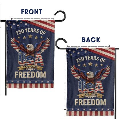 USA 250 Years of Freedom Patriotic Eagle Garden Flag (1776–2026)