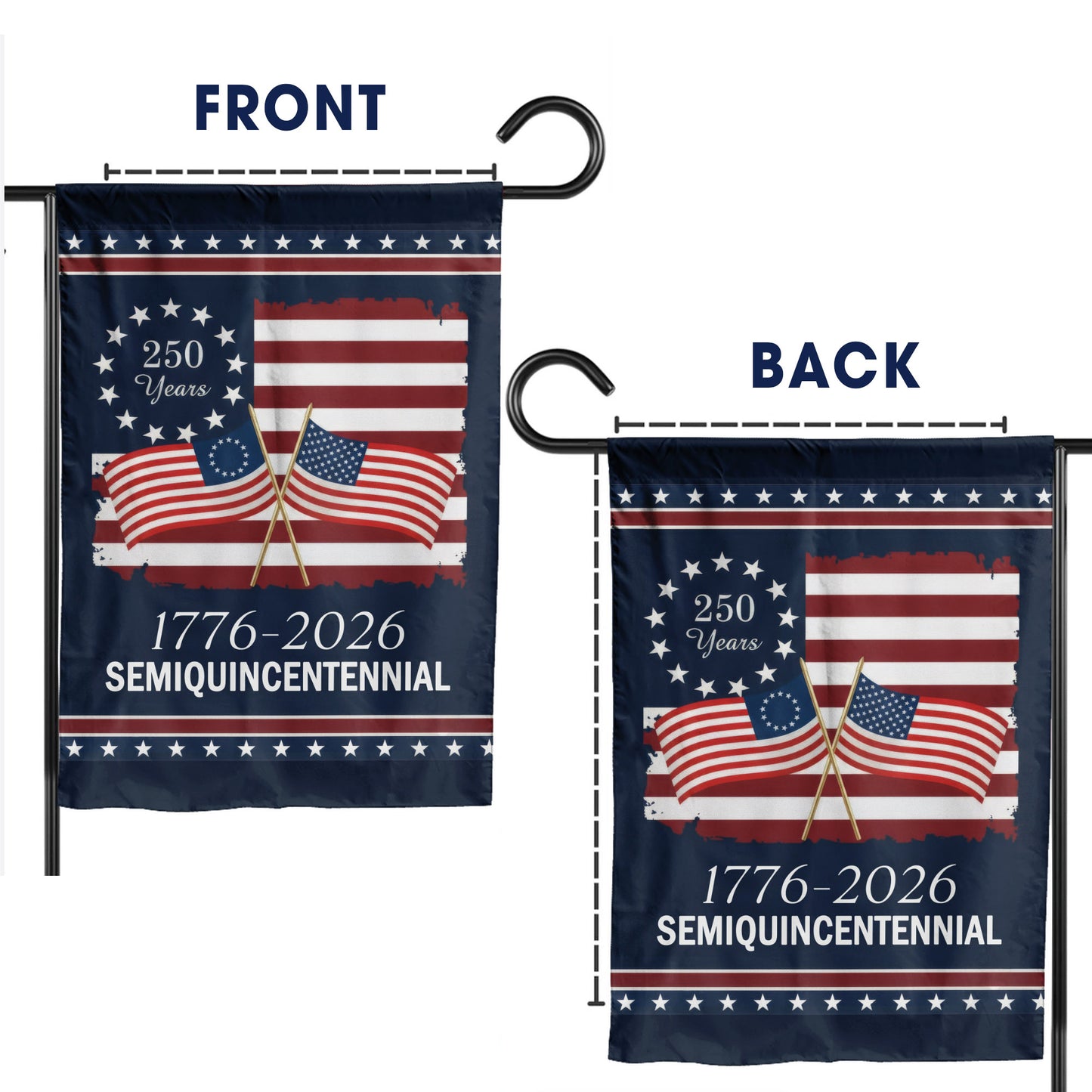 Semiquincentennial 1776–2026 - House Flag/Garden Flag