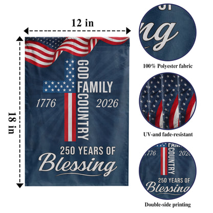 Personalized America 250  - House Flag/Garden Flag