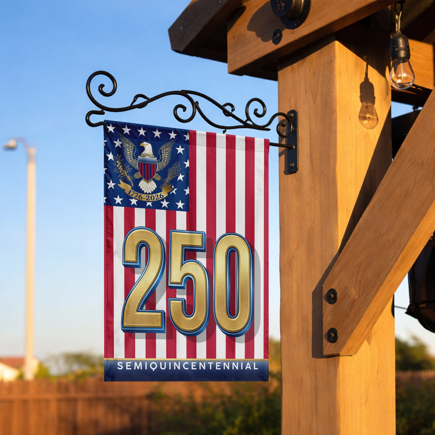 250 Semiquincentennial Stars & Stripes (1776–2026)- House Flag/Garden Flag