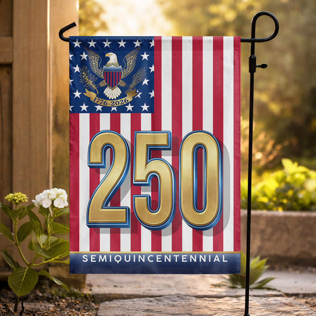 250 Semiquincentennial Stars & Stripes (1776–2026)- House Flag/Garden Flag