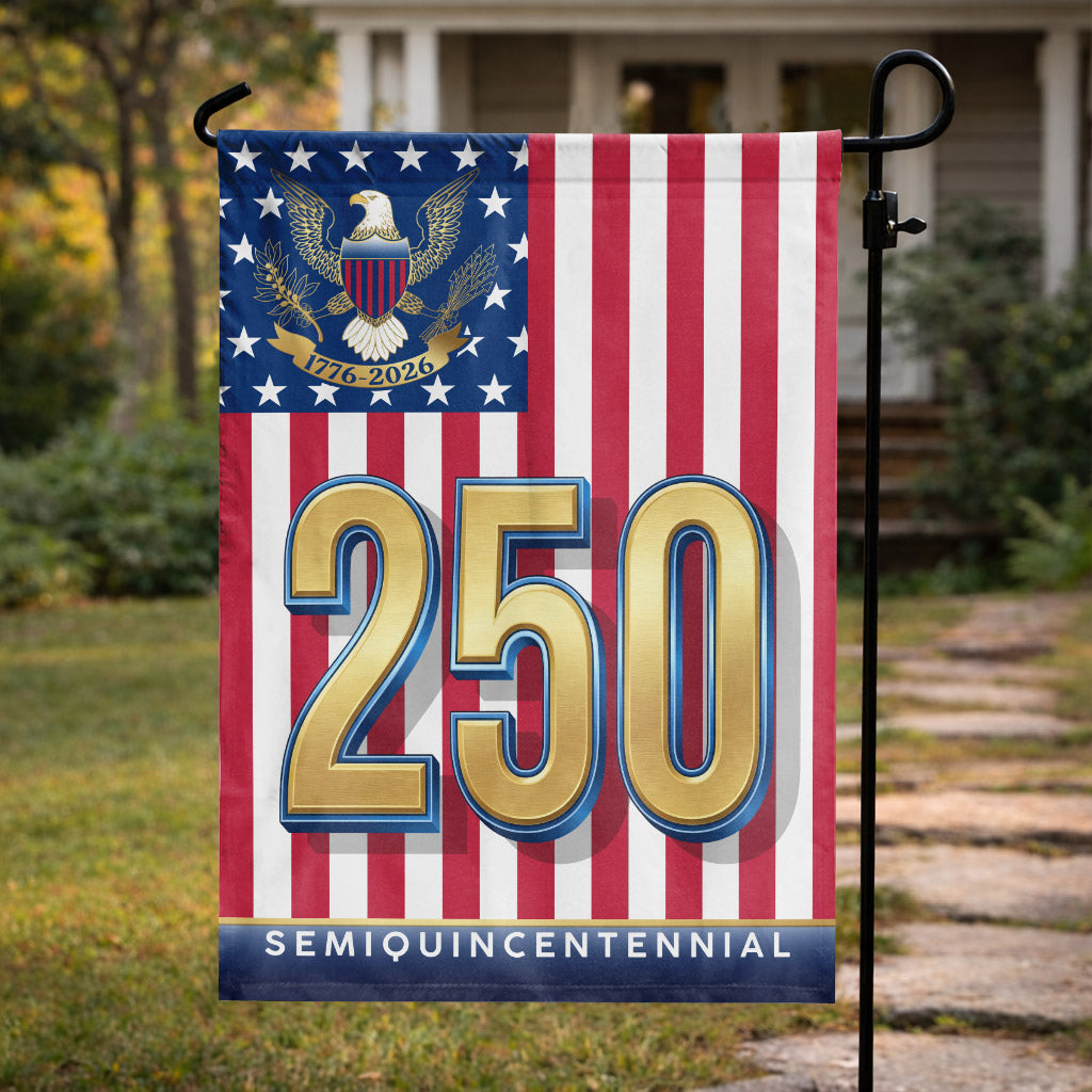 250 Semiquincentennial Stars & Stripes (1776–2026)- House Flag/Garden Flag