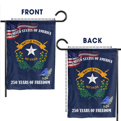 Wyoming Forever West 250 Years of Freedom (1776–2026) - House Flag/Garden Flag