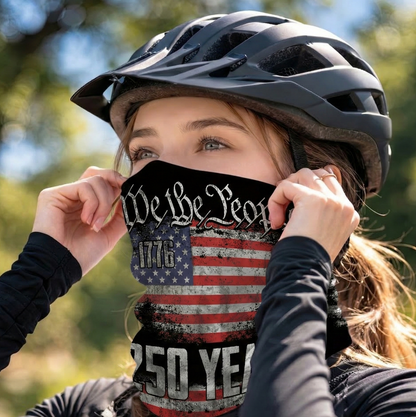 We the People 250 Years USA Flag Bandana Mask