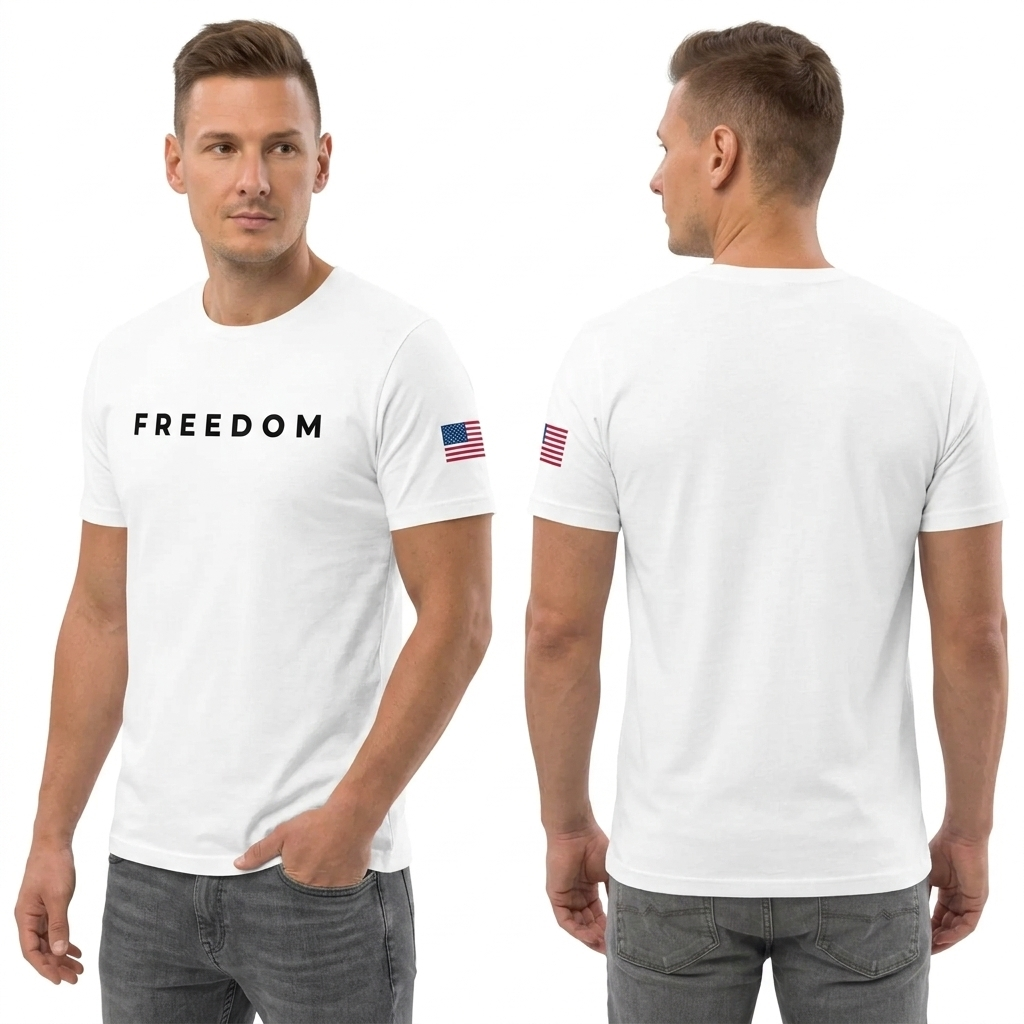 Freedom Milimalism – American 250th Anniversary 1776–2026 – Unisex T-Shirt / Comfort Colors Shirt / V-Neck / Hoodie / Sweatshirt